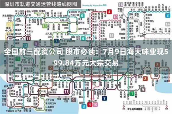全国前三配资公司 股市必读：7月9日海天味业现599.84万元大宗交易